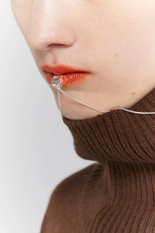 Karen Walker Silver Runaway Soccer Whistle Necklace