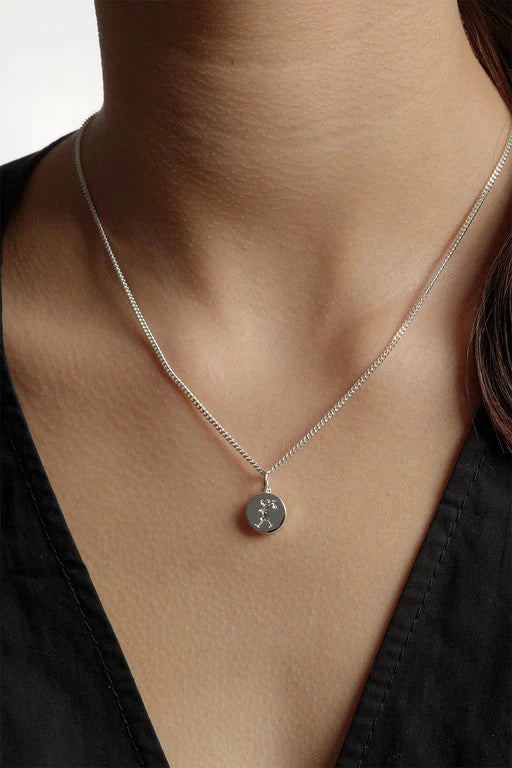 Karen Walker Silver Runaway Stamp Necklace