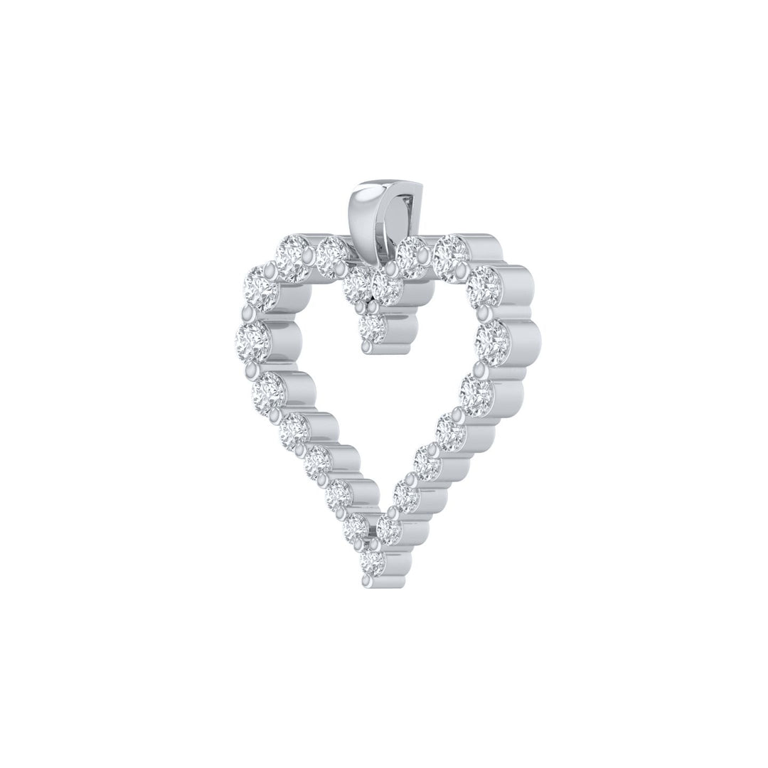 Louis Thompson  Dinant Necklace  9k White Gold with 1.00ct Lab Diamond