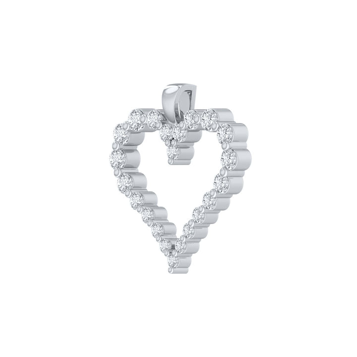 Louis Thompson  Dinant Necklace  9k White Gold with 1.00ct Lab Diamond