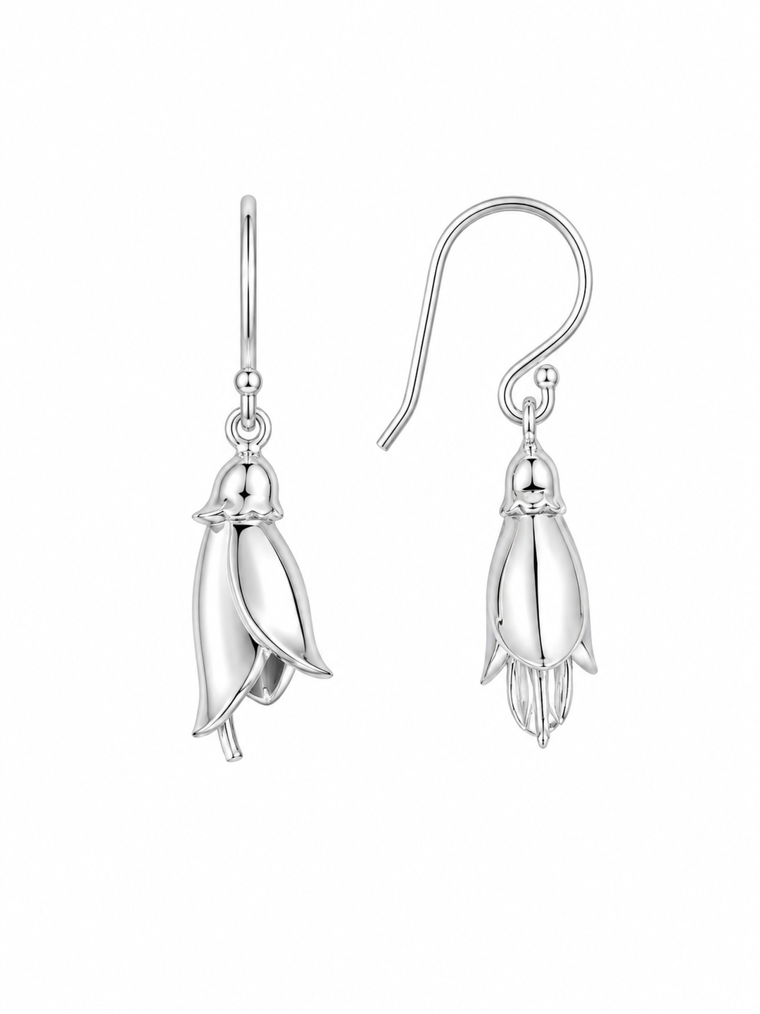 LT Sterling Silver Kowhai Flower Earrings