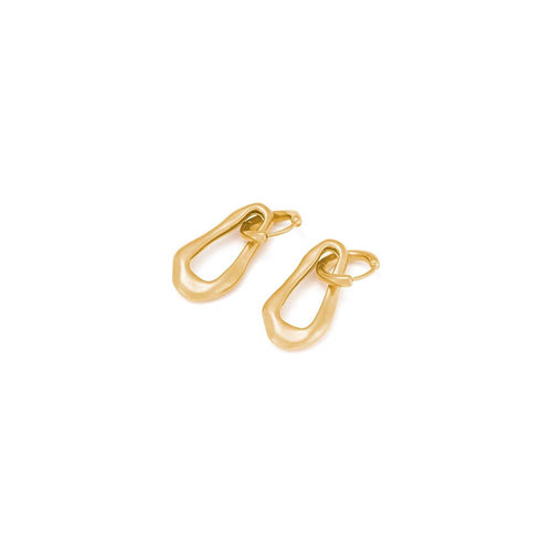 Gold Plated Shift Earrings