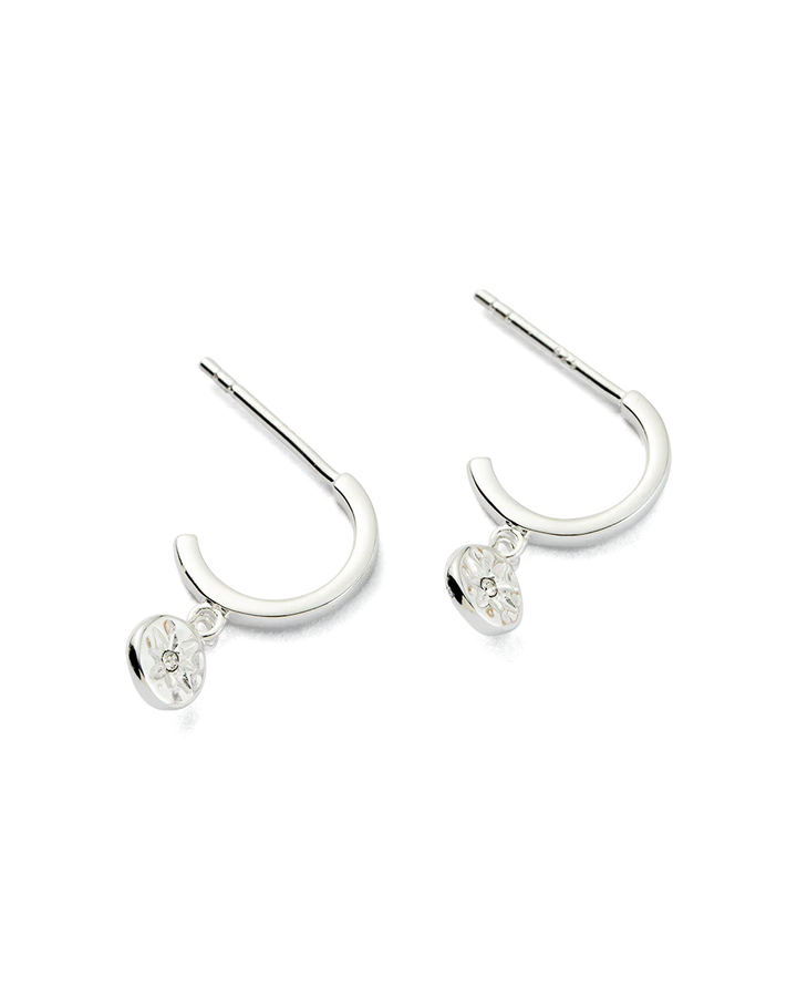 Kirstin Ash Star Coin Silver Hoops
