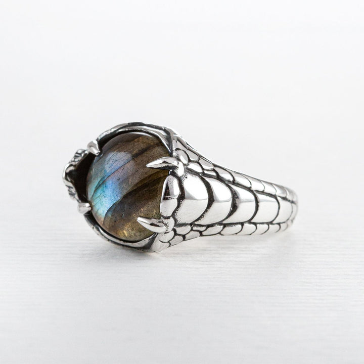Nick Von K Sterling Silver with Labradorite Devour Ring