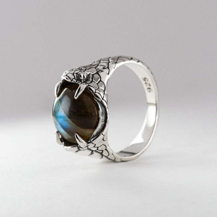 Nick Von K Sterling Silver with Labradorite Devour Ring