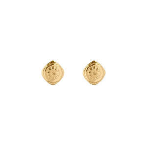 Gold Plated Mini Marigold Stud Earrings