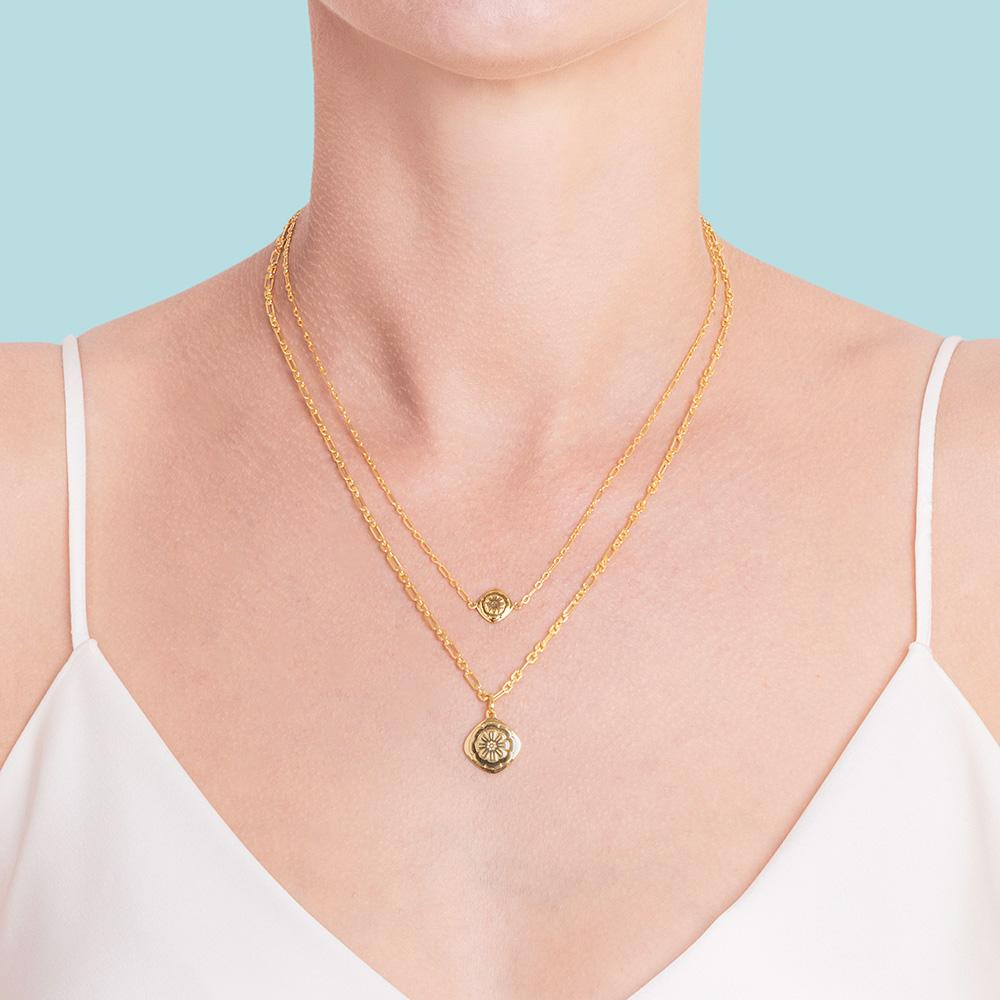 Boh Runga - Mini Marigold Necklace Gold Plated