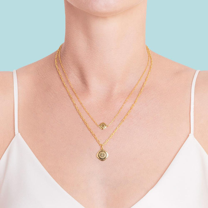 Boh Runga - Mini Marigold Necklace Gold Plated