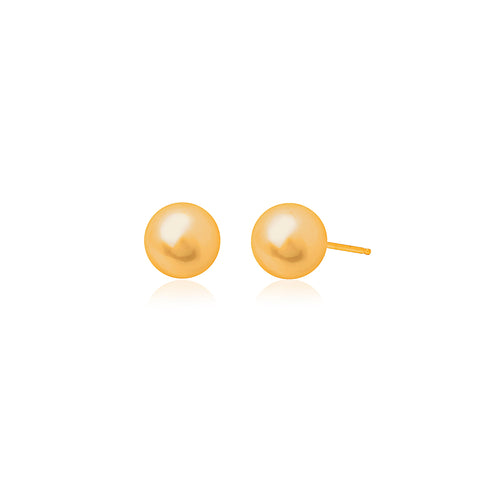 Gold Plated Plain 4mm Ball Studs