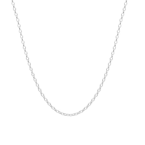 Silver Large Oval Belcher Chain