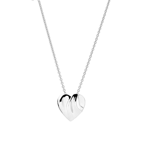 Silver Solid Heart Pendant
