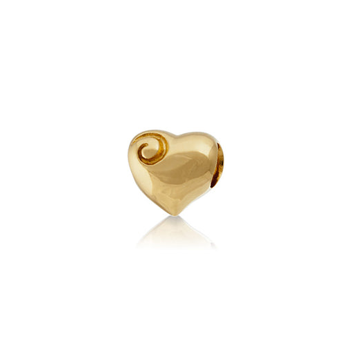 9ct Yellow Gold Aotearoa's Heart Charm