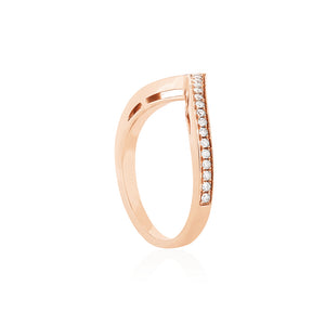 18ct Rose Gold Harmonia Diamond Band