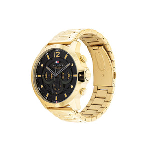 Luca Black Gold Plated Watch