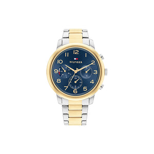 Isabel Blue Gold Plated Stainless Steel Watch