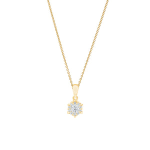 18ct Yellow Gold Alessia Diamond Pendant
