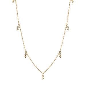 9ct Yellow Gold Tinsley Diamond Necklace