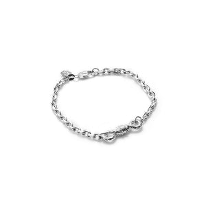 Silver Twisted Love Bracelet