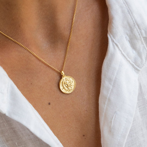 Leo Necklace Solid Gold – Temple of the Sun Jewellery