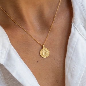Gold Plated Pisces Zodiac Necklace