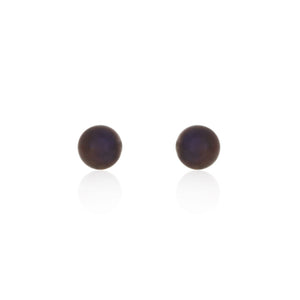 18ct Gold Black Pearl Earring
