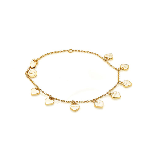 STOLEN GOLD PLATE STOLEN HEART BRACELET