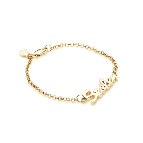 STOLEN GOLD PLATE STOLEN SCRIPT BRACELET