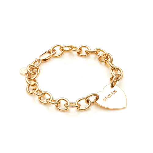 Stolen Gold Plated Cold Heart Bracelet