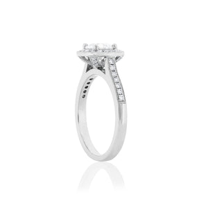 Platinum Layla Diamond Halo Ring
