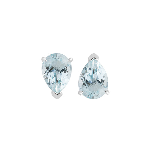 Genuine Aquamarine Earrings : BidBud