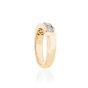 18ct Yellow Gold Rhine Diamond Ring