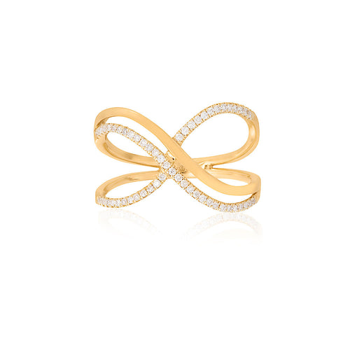 9ct Yellow Gold Unity Diamond Ring