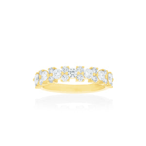 18ct Yellow Gold Fiora Diamond Ring