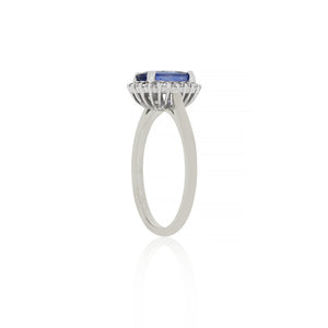 18ct White Gold Beatrice Sapphire Diamond Ring