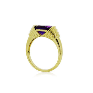 9ct Yellow Gold Ophelia Amethyst Ring
