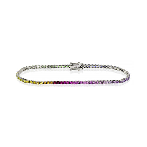 KESSARIS Rainbow Sapphire Bracelet BRE190889 | Kessaris