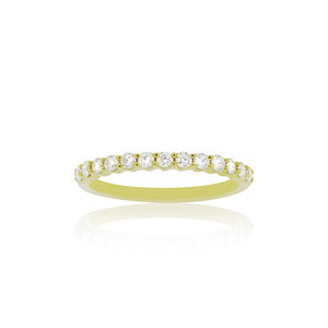 18ct Yellow Gold Vanity Diamond Band
