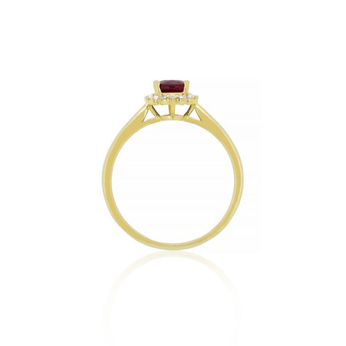 18ct Gold Adele Ruby Diamond Ring