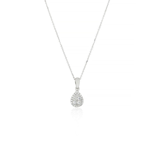 18ct White Gold Tahitian Pearl & Diamond Chain Necklace - Anja Potze