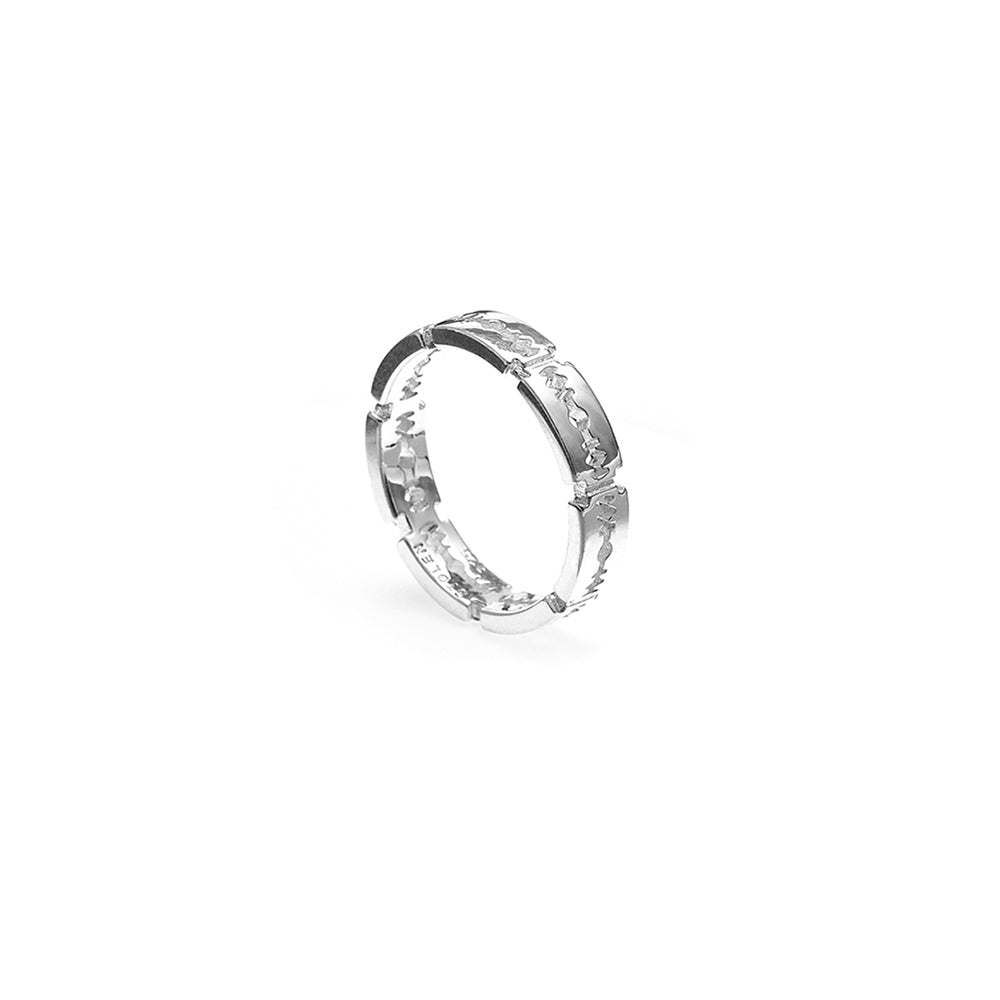 Stolen Silver Razor Eternity Ring
