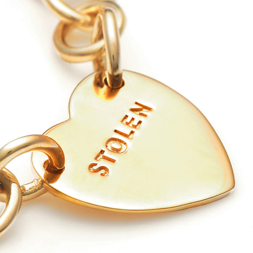 Stolen Gold Plated Cold Heart Bracelet