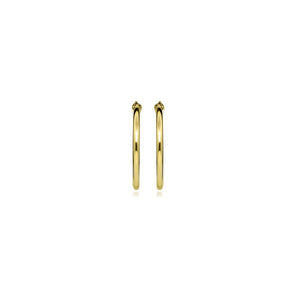 ARGENTO GOLD PLATE HOOP EARRINGS 1.8X18MM