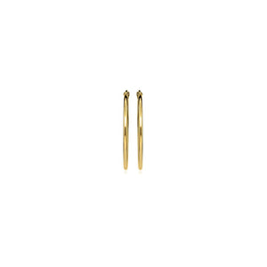 ARGENTO GOLD PLATE HOOP EARRINGS 1.8X30MM