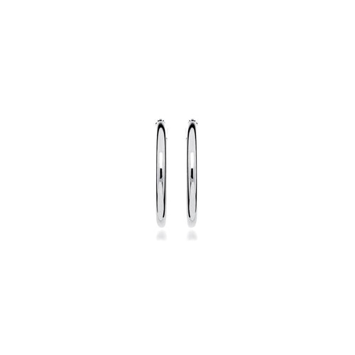 Silver Hoop Earrings 2.2X25mm