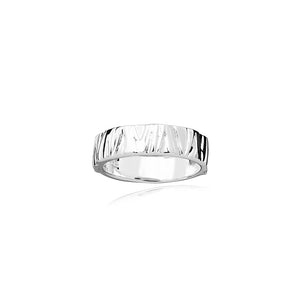 Silver Reed Ring - Wide