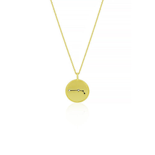 Gold Plated Constellation Necklace - Aries