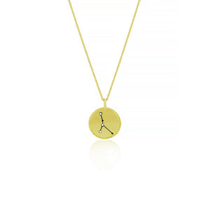 Gold Plated Constellation Necklace - Cancer