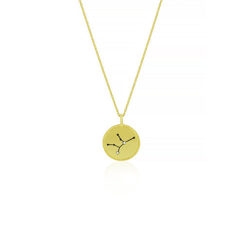 Gold Plated Constellation Necklace - Virgo