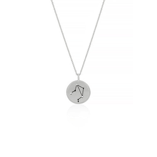 Silver Constellation Necklace - Libra