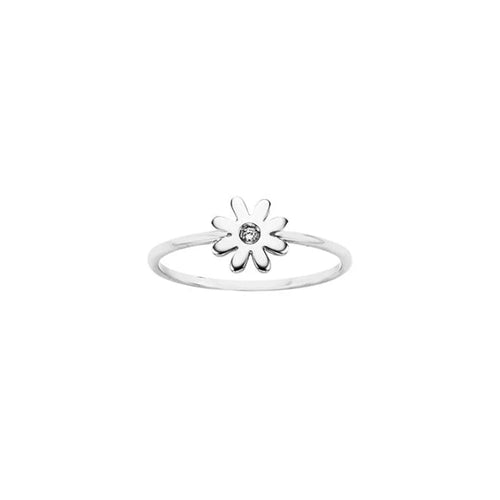 Silver Mini Daisy Ring